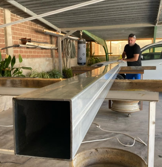 Juli Ruz en el taller